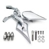 SMT-CHROME Billet Skull Blade Mirror Compatible With Harley Electra Heritage