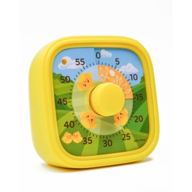Visual Timer for Kids - The Perfect Kids Visual Timer for Classroom, Home & Desk Use - Cute Chick - Great for Study, Productivity, Pomodoro, Toddlers Shower & Potty Timer 60 Minute Countdown Timer