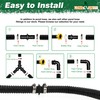 LONGRUNNEW Pond Hose Fittings Adapter, PVC Tube Fitting, Adapter, Black,