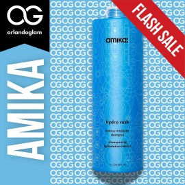 Amika Hydro Rush Moisture Shampoo 33.8oz  Hyaluronic Acid Hydration Boost