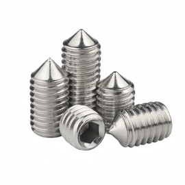 SYDARSYN Cone Tip Grub Screws Stainless Steel Grub Screws with Cone Tip and Hexagon Socket Machine Screws M3 x 12 mm (Pack of 30)