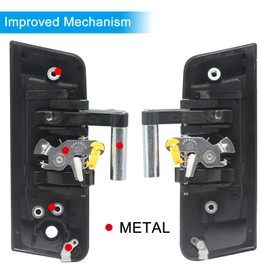 APPERFiT Pair Exterior Door Handle (Matte Black) for 350Z 2003 2004 2005 2006 2007 2008 2009