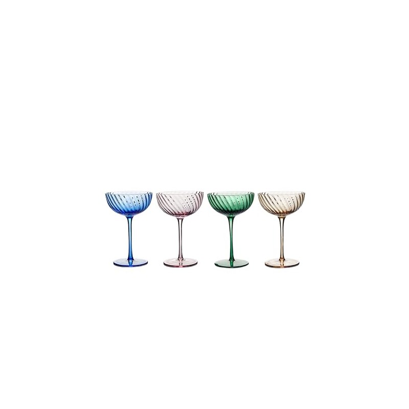 salt&pepper Layla Cocktail Glass ASST Colour 220ML S/4
