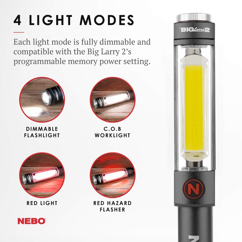 NEBO Magnetic NE6737 Big Larry 2 Pocket Work Light -