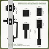 Moquin Double Front Door Lock Set, Matte Black Square Front