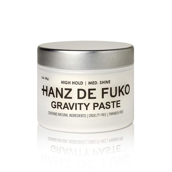 Hanz de Fuko Gravity Paste: Men’s Premium Hair Styling Paste with Medium Shine Finish (2 oz)