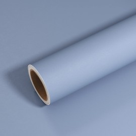 VEELIKE 15.7''x118'' Thick Periwinkle Blue Wallpaper Peel and Stick Removable Light Blue Contact Paper for Cabinets Walls Shelves Waterproof Self Adhesive Temporary Wall Paper for Bedroom Bathroom