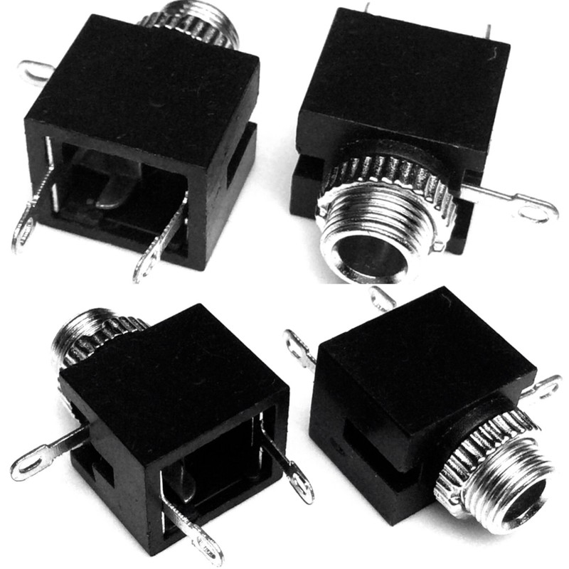 CESS 3.5mm Mono TS Jack Socket Adapter Cables Connectors (LW)