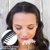 2-Piece Unisex Shark Tooth Comb Headband, Non-Slip Sports Hair Band