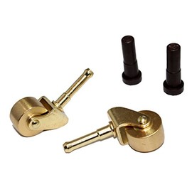 Brass Piano Wheels For Spinet Console Verticle Piano - For Front Legs - 1 Pair