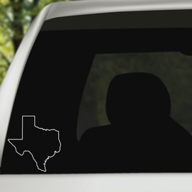 ANGDEST Texas MAP Outline (Navy Blue) (Set of 2) Premium Waterproof Vinyl Decal Stickers for Laptop Phone Accessory Helmet Car Window Bumper Mug Tuber Cup Door Wall Decoration