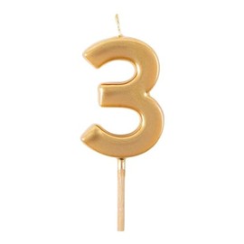 Caspari Number Birthday Candle 3-1 Per Package