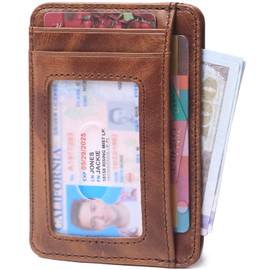 iZiv Slim Wallet RFID Front Pocket Wallet Minimalist Secure Thin Credit Card Holder