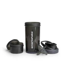 SmartShake Revive 25 oz/ 750 m Black Protein Shaker Makes Fruit Water Easy to Hold, Includes Sealing Lid
