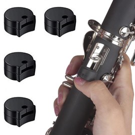 CHENLONB Clarinet Thumb Protector Rubber Clarinet Thumb Rest Durable Comfortable Fatigue Reduction Woodwind Instrument Parts Set of 4