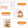 OKAY ORANGE Pastry Display Case, Bread Box for Kitchen Countertop,