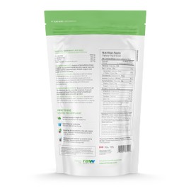 Raw Nutritional Vegan Pro Organic Plant Based Protein Powder | 20g Pea Protein, Easily Digestible & Non-Bloating | No Artificial Sweeteners, GMO Free, Gluten Free | 1LB (Very Berry)