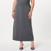 The Drop Women's Denis Woven Long Column Skirt, Heather Grey,