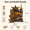 462-Piece DIY Owl Post Office Miniature House Kit – Wooden