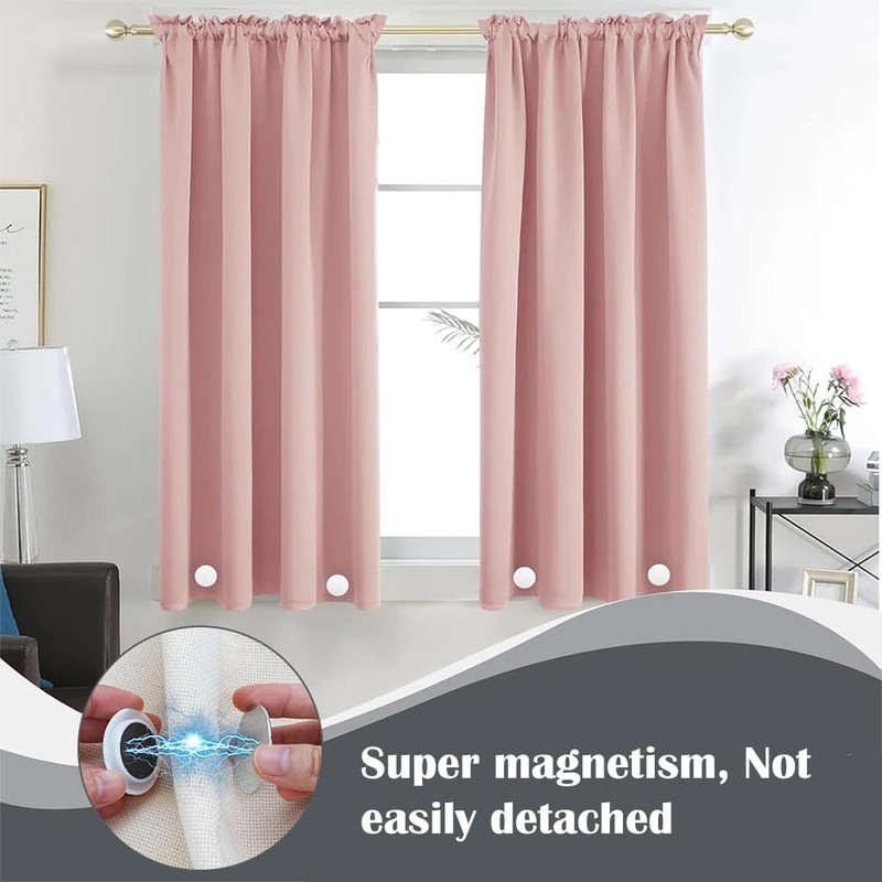 Shower Curtain Weighted Weights, 12 Pairs White Shower Curtain Magnet,