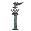 Antique Flame Olympics Solid Bronze Handmade Statue 17cm