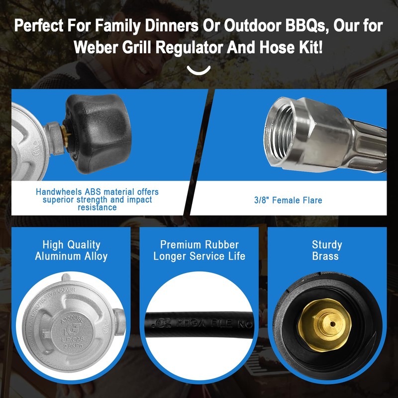 For Weber Hose and Regulator kit, for Weber Grill Regulator