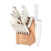 Sabatier Acacia Forged Triple Rivet Edgekeeper Knife Block Set, 15-Piece,