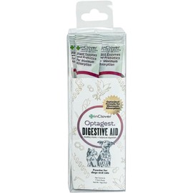 InClover Optagest Natural Digestive Aid, Organic Prebiotics & Enzymes Supplement Powder for Dogs and Cats - Promotes Healthy Stools, Less Gas, Optimal Nutrient Absorption, Intestinal Balance, 7 sticks