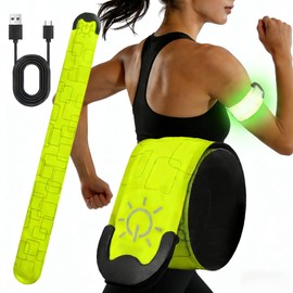Running Light, Walking Light, Instant Installation, High Brightness, LED, Type-C Rechargeable, Reflective Band, Night Running, Walking, Night Fishing, Night Cycling, Concert Party Games, Accident Prevention, Safety Measures, Overwhelming Visibility (1, K