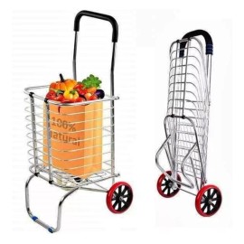 Carrito De Aluminio Plegable Para Mandado Compras 50 Kg
