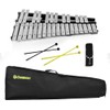 ENNBOM 30 Notes Foldable Glockenspiel Xylophone Vibraphone Percussion Instrument (Black