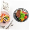 MAGICLULU 2Pcs Stainless Steel Salad Bowls with Lids Heights Rustproof