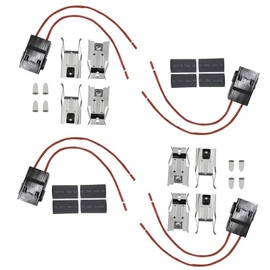Range Stove Burner Element Plug Receptacle Block Terminal WB17X5091 for Whirlpool Kenmore GE Frigidaire Range Burner Receptacle Kit- ERR117，330031 5303935058 814399 74-06-190 Pack of 4