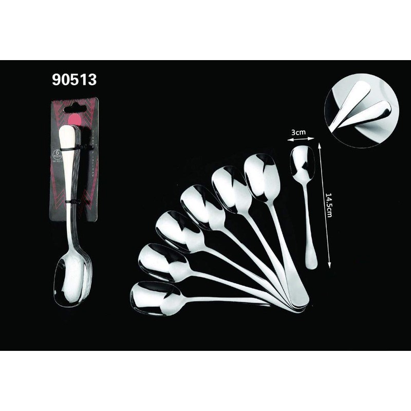 Mr. Spoon - Pack of 12 Stainless Steel Ice Cream