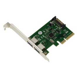 KALEA-INFORMATIQUE © Controller Card PCI Express (PCI-E) to 3.1 USB 2 External Ports – Chipset asm1142 Bandwidth 10GB.