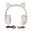 Glowing Cat Ears Bluetooth Headphone Bass Foldable Wireless Headwear Breathing