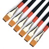 ONE HAPPY CHOICE 3/4 Inch Flat Paint Brush, Pack of