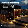 SOLPEX Solar Deck Lights - 16 Pack Outdoor Step Lighting