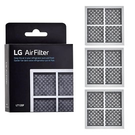 LG 3X Refrigerator Air Filter Replacement, ADQ73214404, Change Every Six Months or When Filter Alert Light Turns On