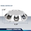 PIT66 Wheel Center Cap Chrome Compatible with GMC Sierra 2500HD