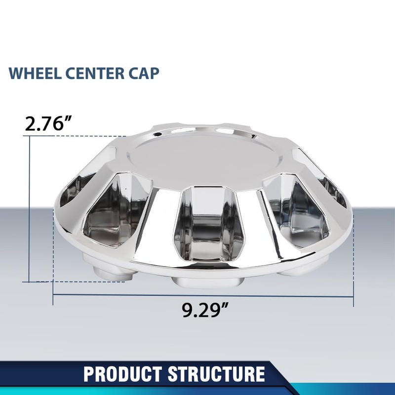 PIT66 Wheel Center Cap Chrome Compatible with GMC Sierra 2500HD