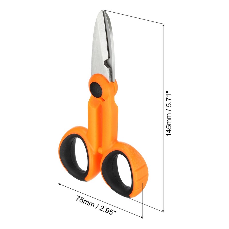 PATIKIL Fiber Optic Cutting Tool Stainless Steel Cable Cutter Scissors