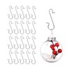 HERZWILD Bauble Hangers, 120 Pieces, Christmas Tree Baubles, S-Hooks with