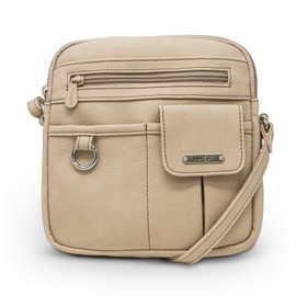 MultiSac Womens North South Mini Zip Around Crossbody Bag, Chino (Hunter), One Size