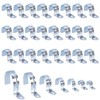 Tanstic 30Pcs 3/8 Inch EMT Pipe Strap Zinc Plated Steel