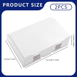 2 Pcs Plug Socket Covers UK, Safety Socket Covers, Waterproof and Dustproof Plug Protector, 2 Pack, Proof Electrical Outlet Cover for Home Safety - White