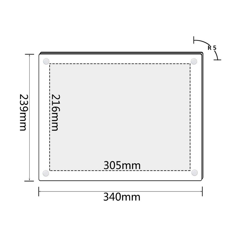 Niubee Acrylic Picture Frame Photo Frame Wall Mount Frame A4