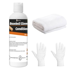 INNOVAYOU Baseball Glove Oil 300ml, Non-Greasy, Quick-Dry Glove Oil to Break in Gloves, Used in Baseball Gloves, Softball Gloves and Other Leather Sports Equipment (with Towels)