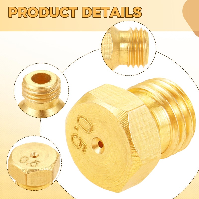 20 Pcs Propane Gas Orifice Nozzle Conversion Kit for Water