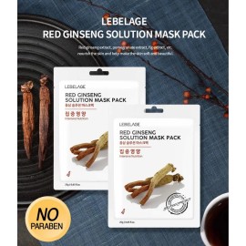 Mascarillas Coreana  Carbn  Ginseng  Rejuvenecedora_20pz Mixta                                                                                        